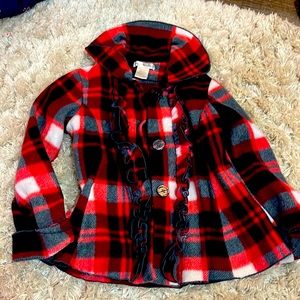 Plaid Pea coat